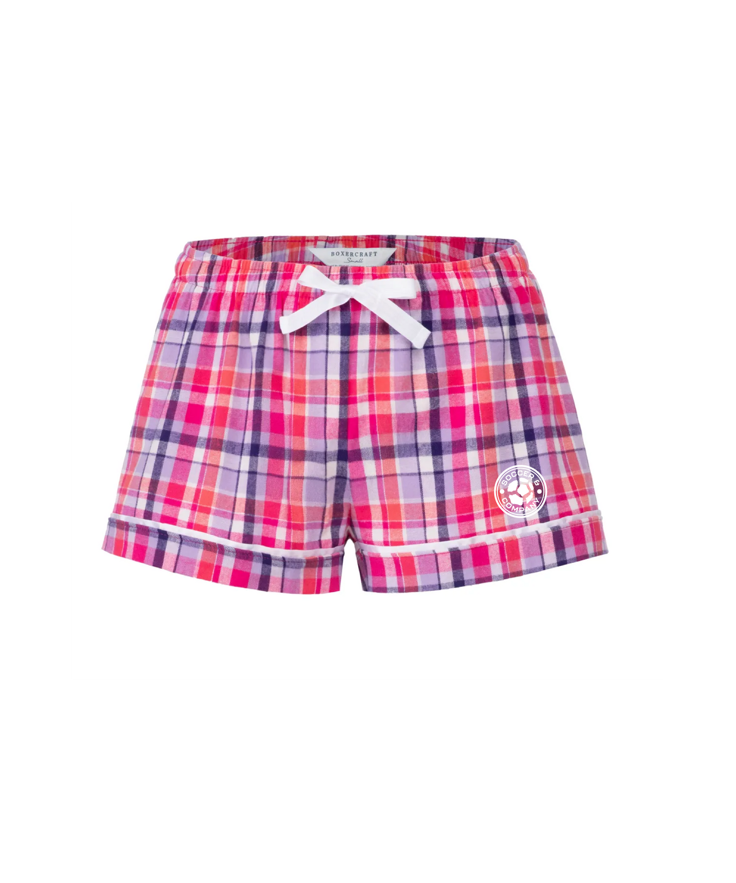 Pink/Purple Plaid PJ Shorts